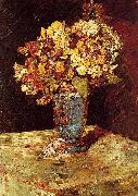 Monticelli, Adolphe-Joseph Still Life with Wild and Garden Flowers oil